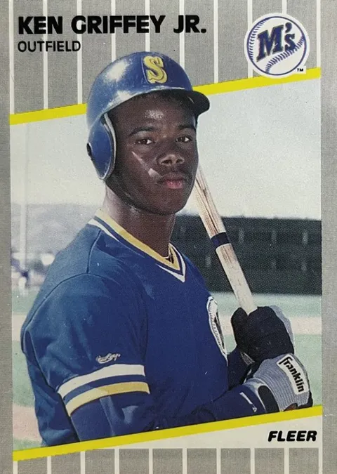1989 Ken Griffey Jr. 1989 Fleer #548 Ken Griffey Jr. RC UER/Born in Donora, PA - zoom