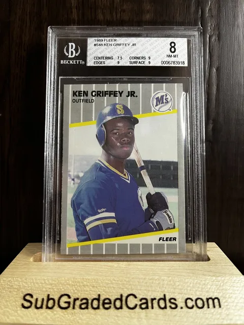 1989 Ken Griffey Jr. 1989 Fleer #548 Ken Griffey Jr. - front