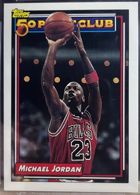1992 Michael Jordan 1992-93 Topps #205 Michael Jordan 50P - zoom