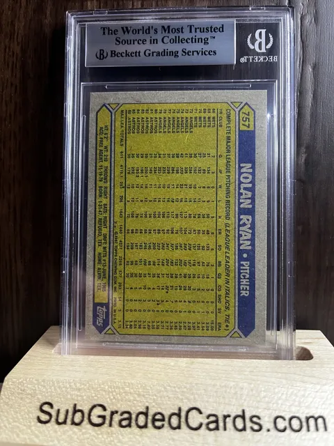 1987 Nolan Ryan 1987 Topps #757 Nolan Ryan - back