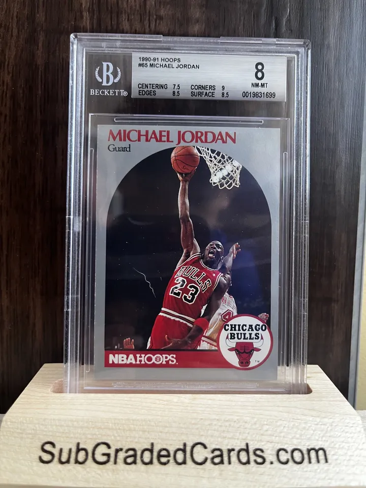 1990 Michael Jordan 1990-91 Hoops #65 Michael Jordan - front