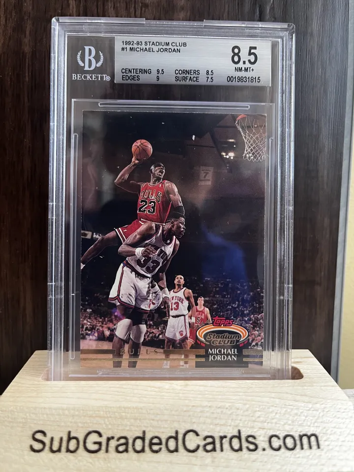 1993 Michael Jordan 1992-93 Stadium Club #1 Michael Jordan - front