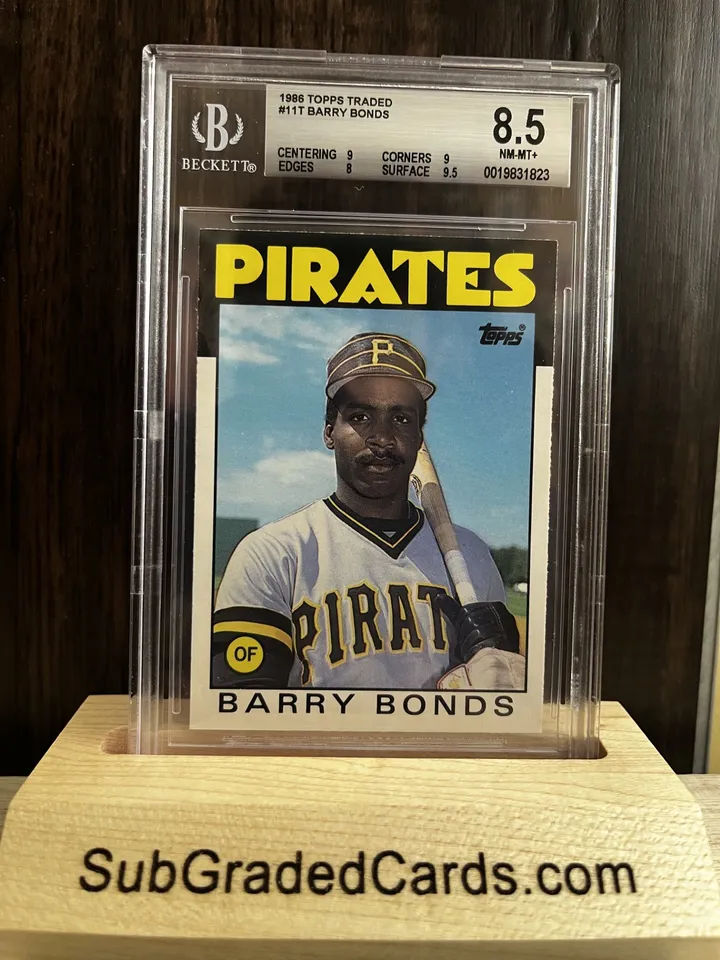 1986 Barry Bonds 1986 Topps Traded #11T Barry Bonds XRC - front