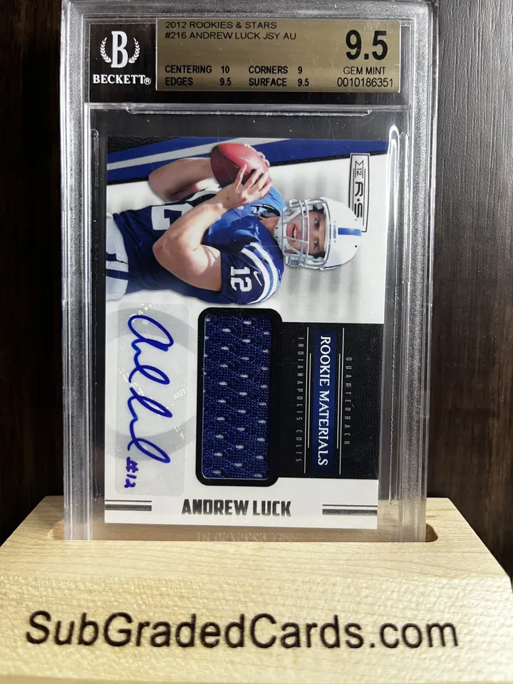 2012 Andrew Luck 2012 Rookies & Stars #216 Andrew Luck JSY AU - front