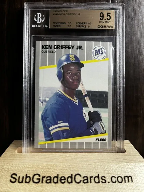1989 Ken Griffey Jr. 1989 Fleer #548 Ken Griffey Jr. - front