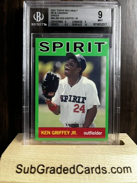 2021 Ken Griffey Jr. 2021 Topps Pro Debut MiLB Legends Green #MILB6 Ken Griffey Jr. - front