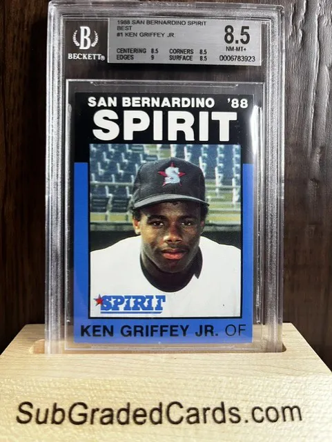 1988 Ken Griffey Jr. 1988 San Bernardino Spirit Best #1 Ken Griffey Jr. - front