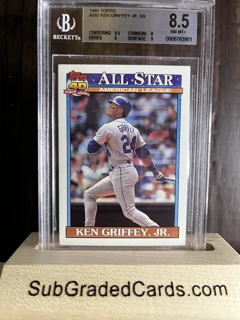 1991 Topps #392 Ken Griffey Jr. graded card — front